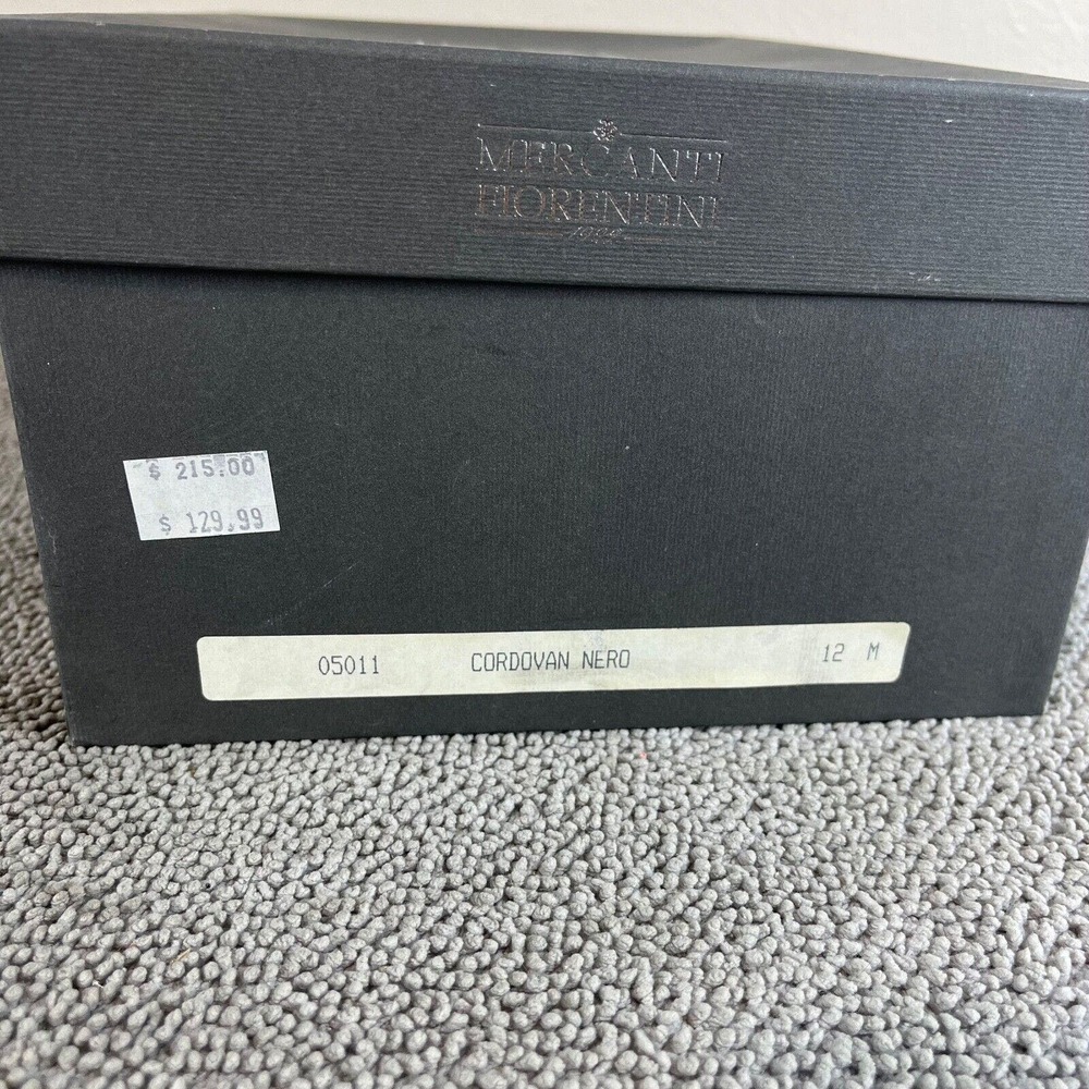 Mercanti Fiorentini Monk Strap Slip On Black Leather Dress Shoes Men's Size 12 - Picture 11 of 11
